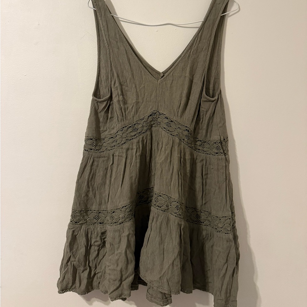 Olive Green American Eagle Tank Size Medium
